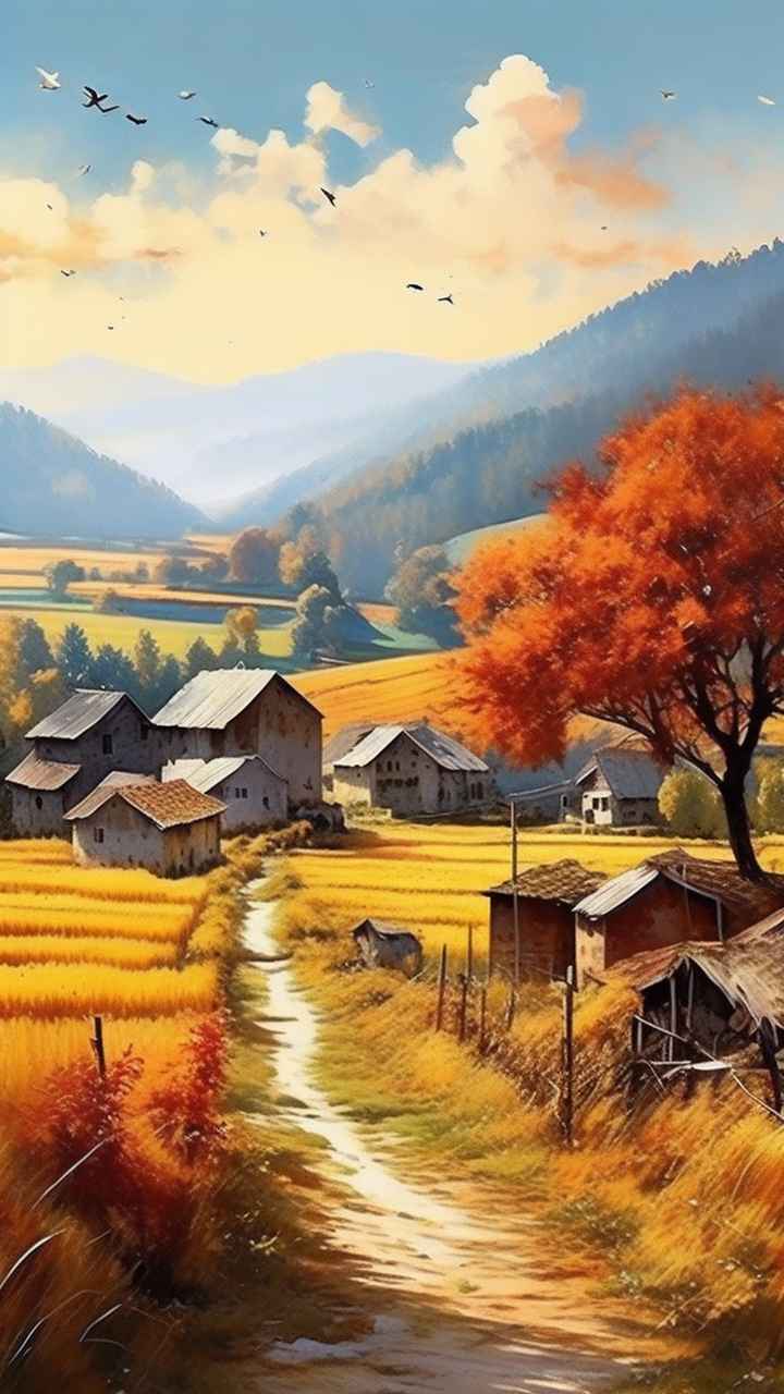 秋季治愈风景田园 78
