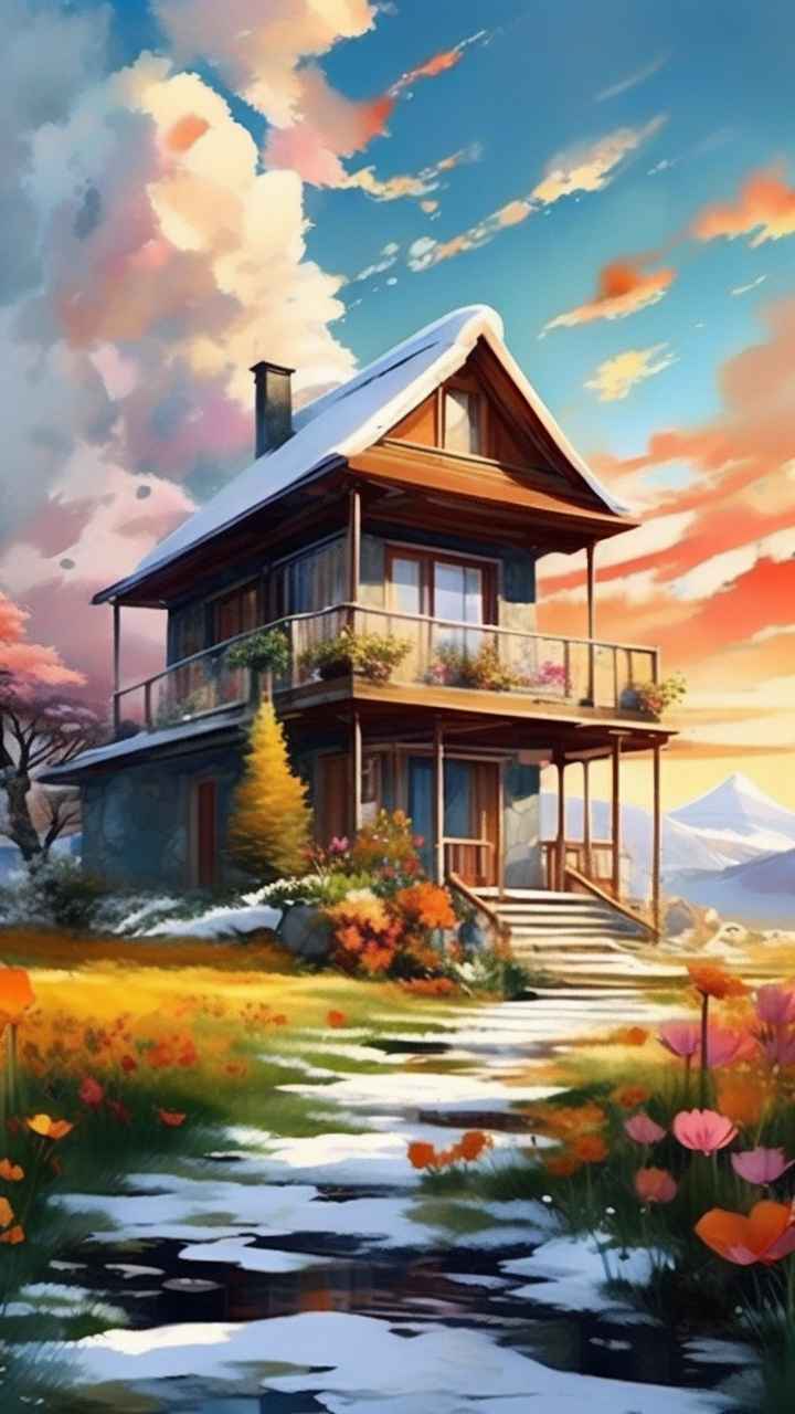 充满活力的绿洲在它的后院各种花 47