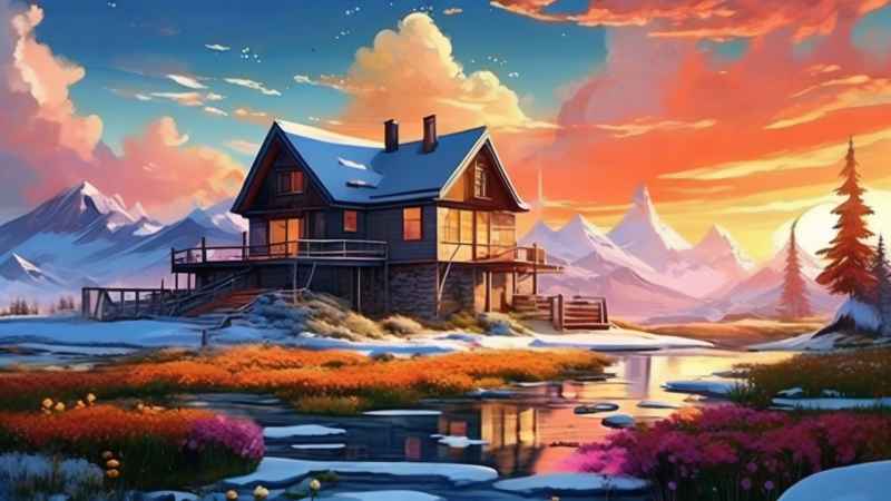 充满活力的绿洲在它的后院各种花 58