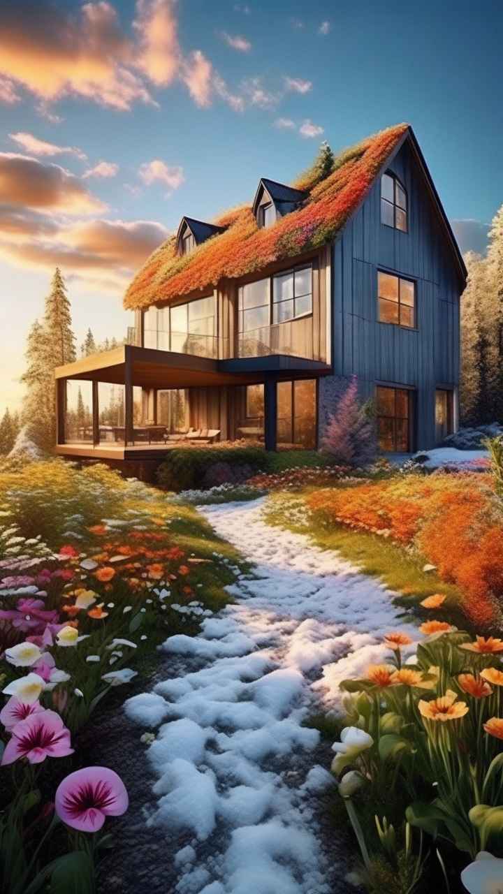 充满活力的绿洲在它的后院各种花 115