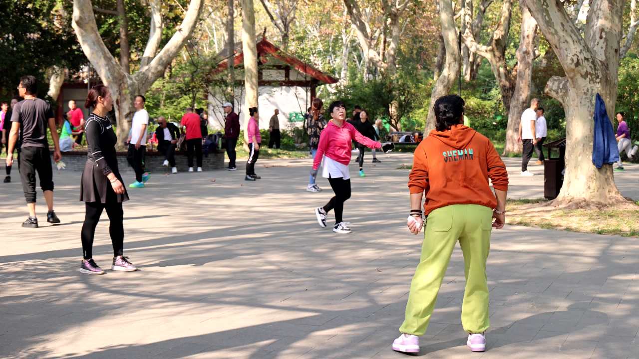 实拍全民健身