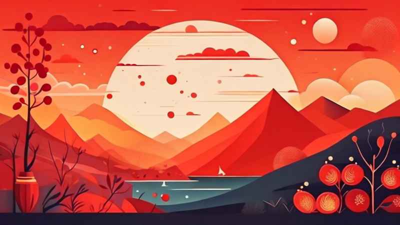 春节除夕简约背景 4