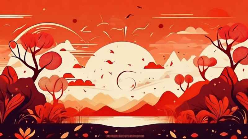 春节除夕简约背景 10