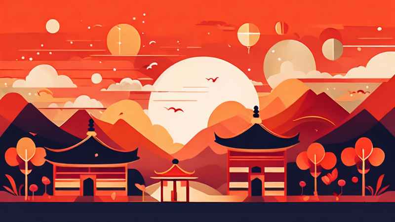 春节除夕简约背景 14