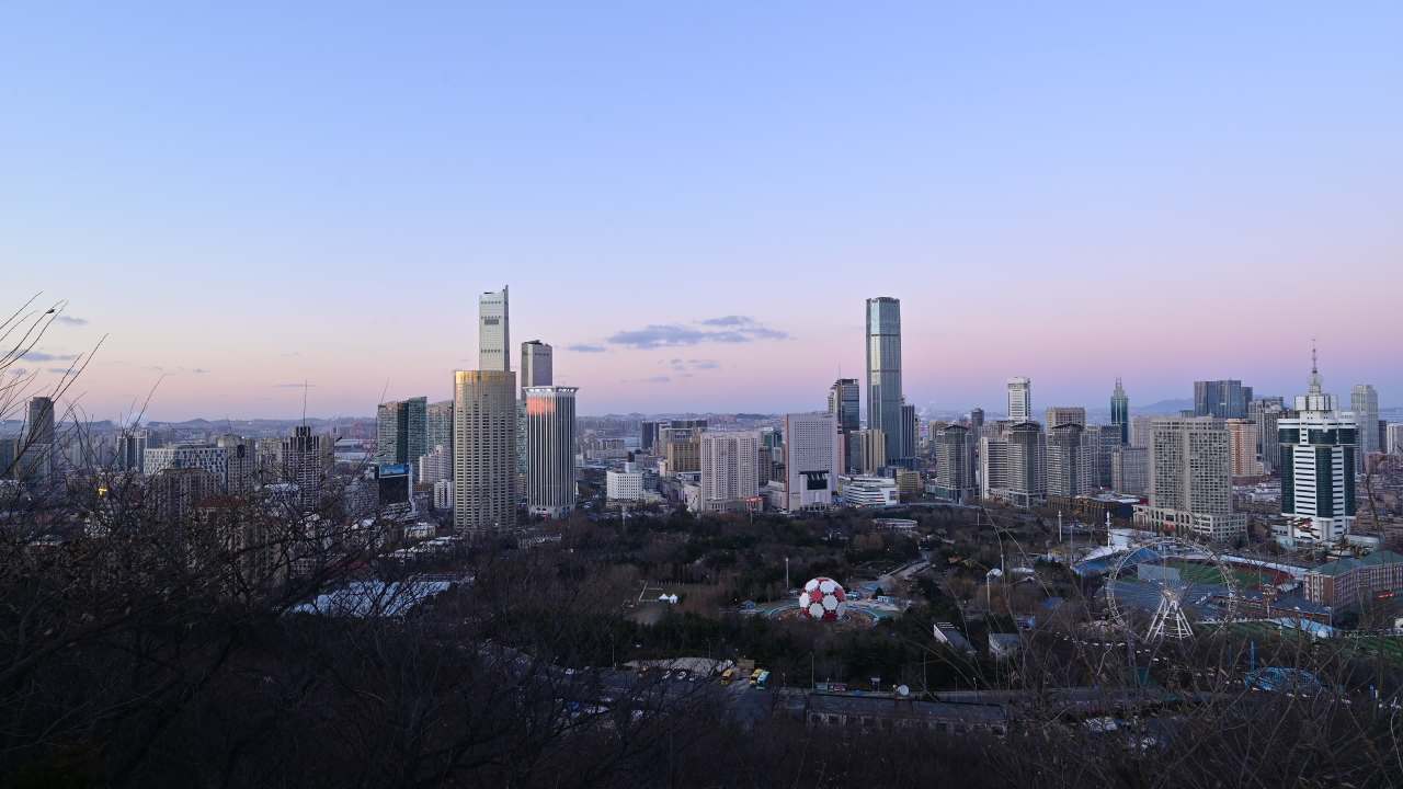 大连地标建筑延时视频