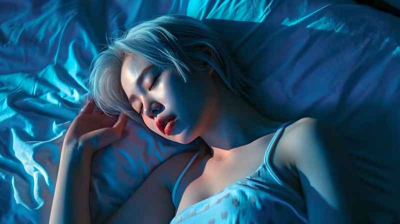 不同的睡姿的美女摄影图 87