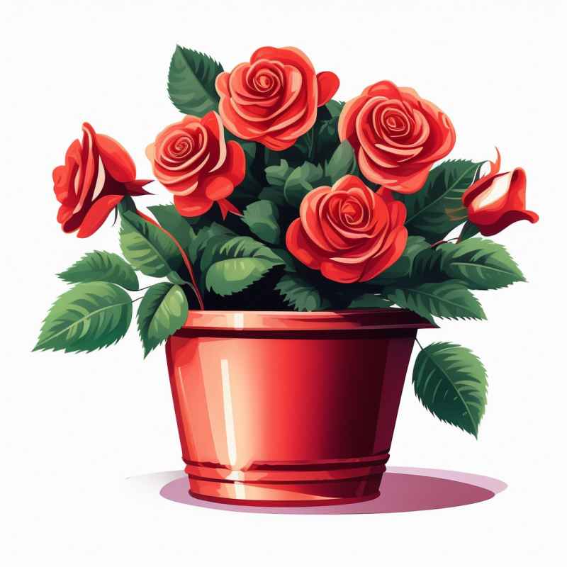 玫瑰花盆花 3