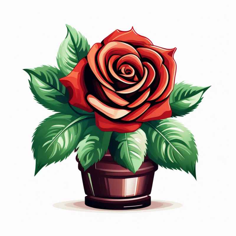 玫瑰花盆花 2