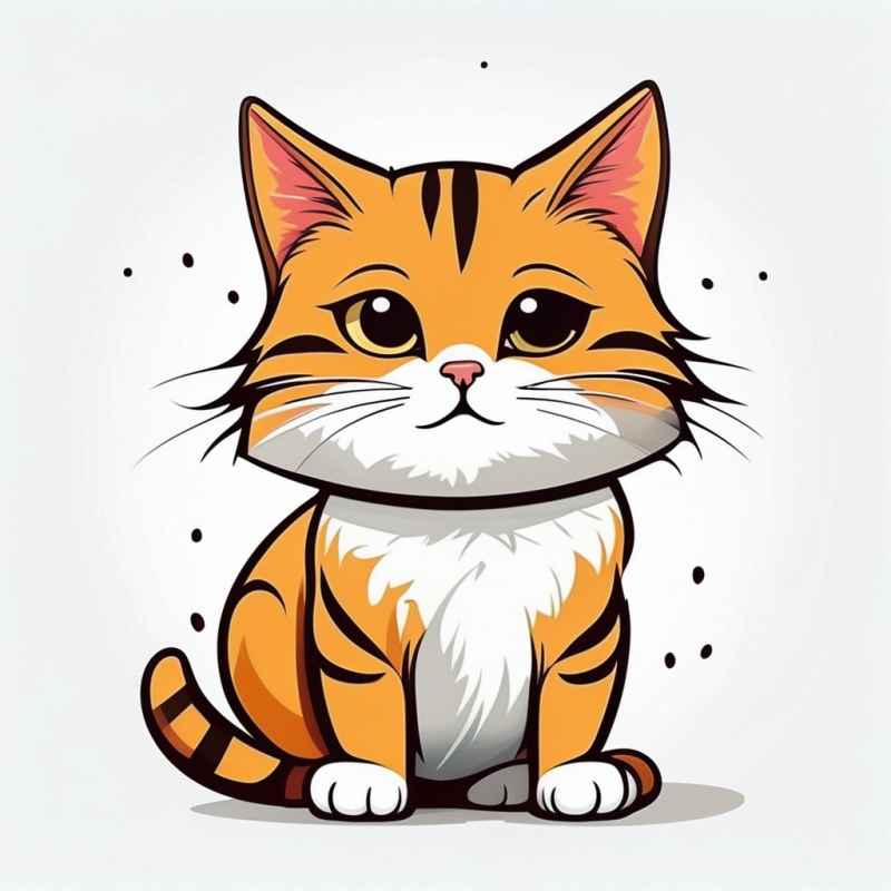 可爱的猫咪独立元素 29