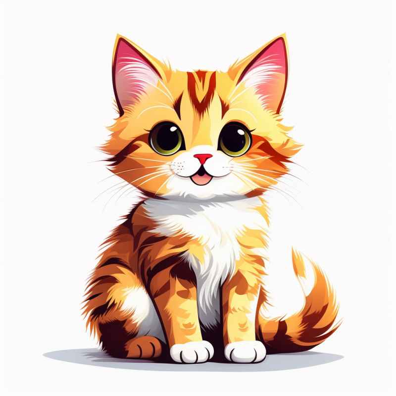 可爱的猫咪独立元素 31