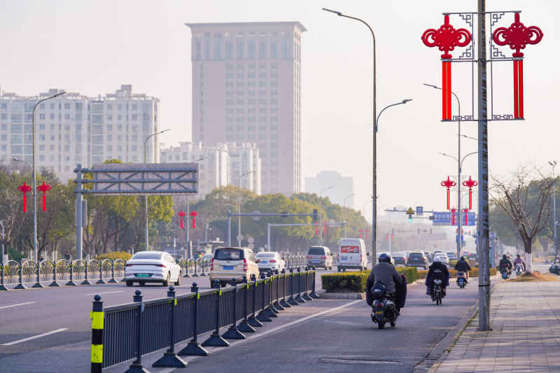 道路上的新春中国结 11