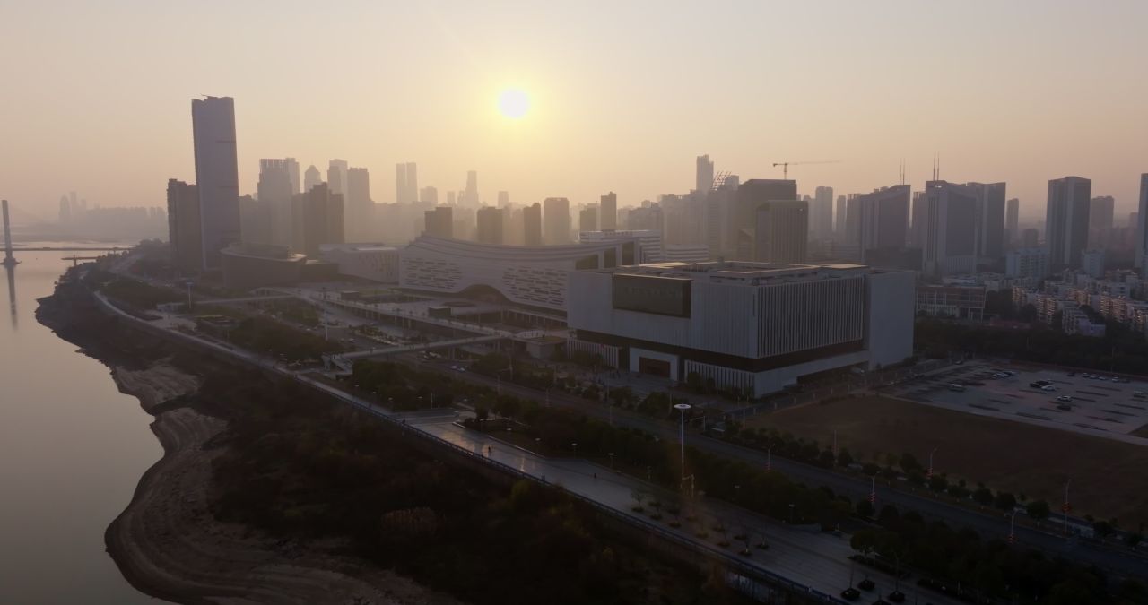 南昌江西博物馆城市建筑航拍 2