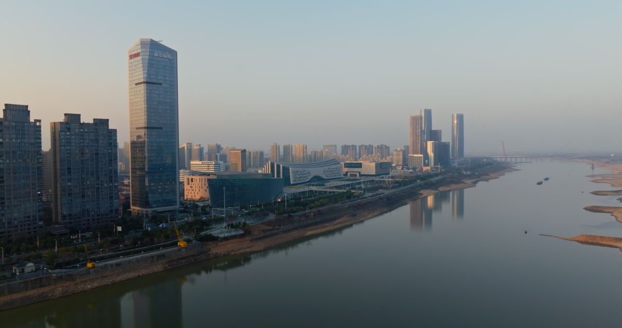南昌江西博物馆城市建筑航拍 3