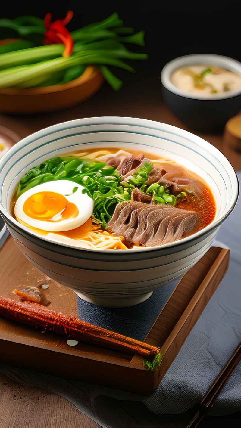 鸡蛋牛肉面