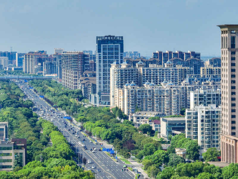航拍昆山城市风光建筑大景 70