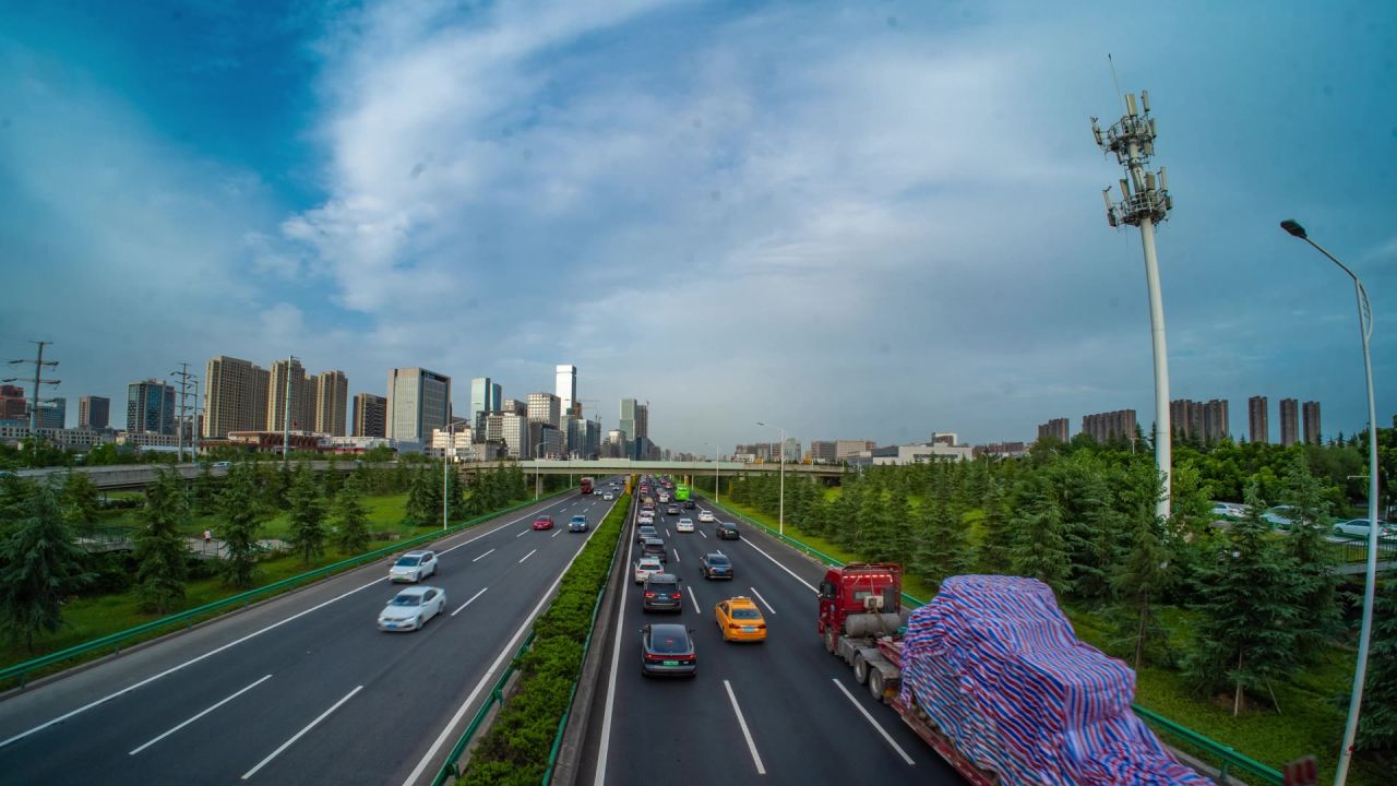 西安城市道路车流