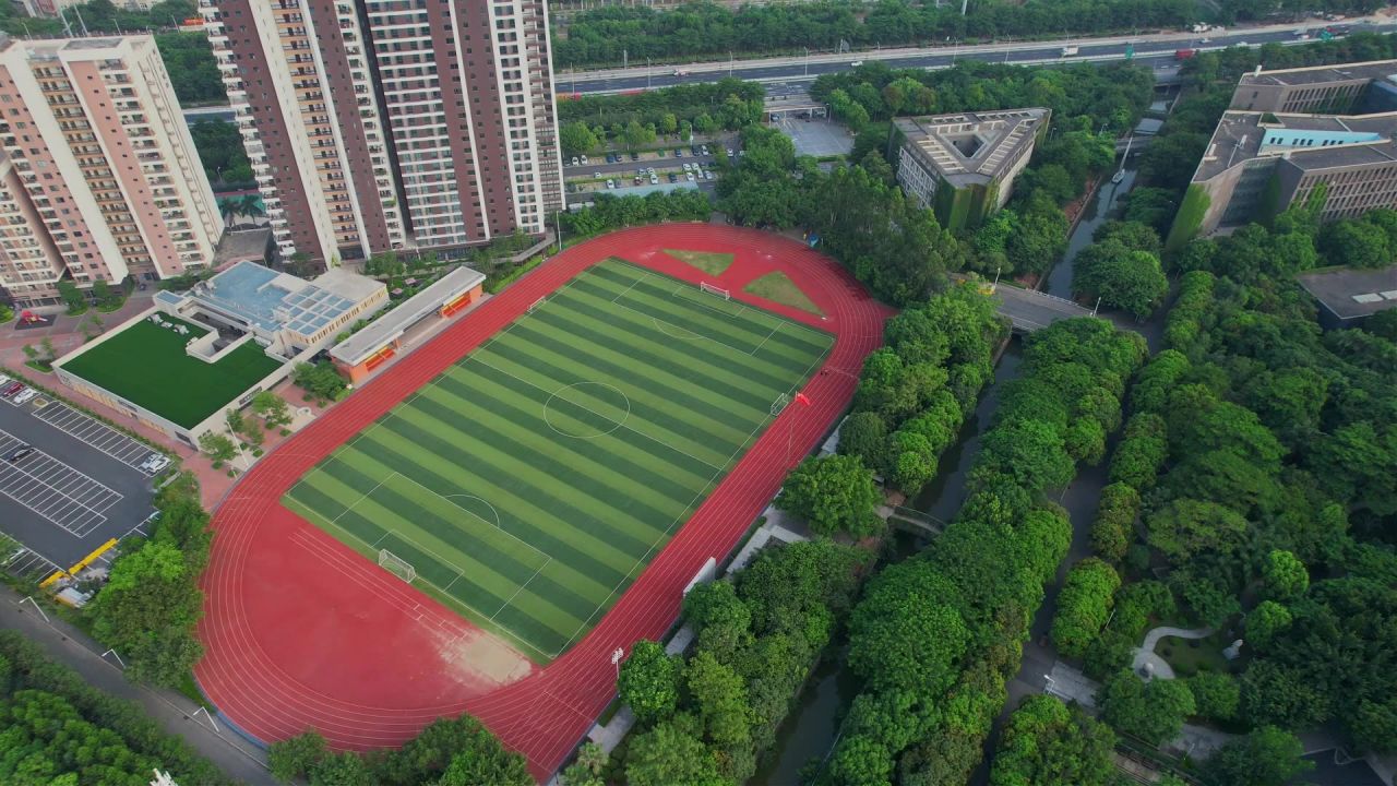 航拍厦门工学院景观