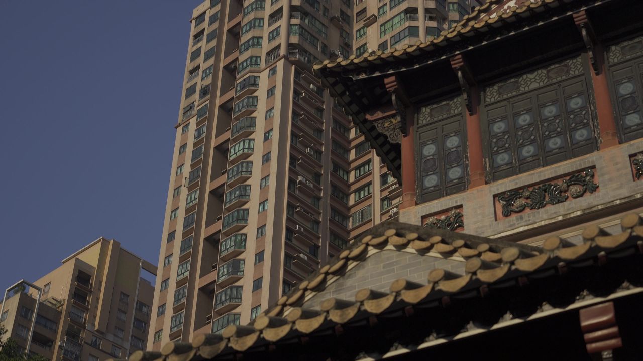 清晖园博物馆内景-古建筑与现代建筑