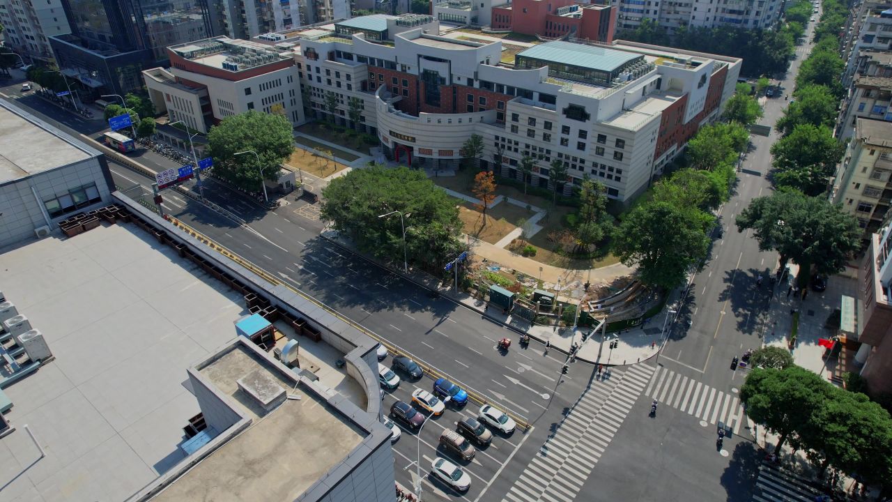 航拍福建省图书馆