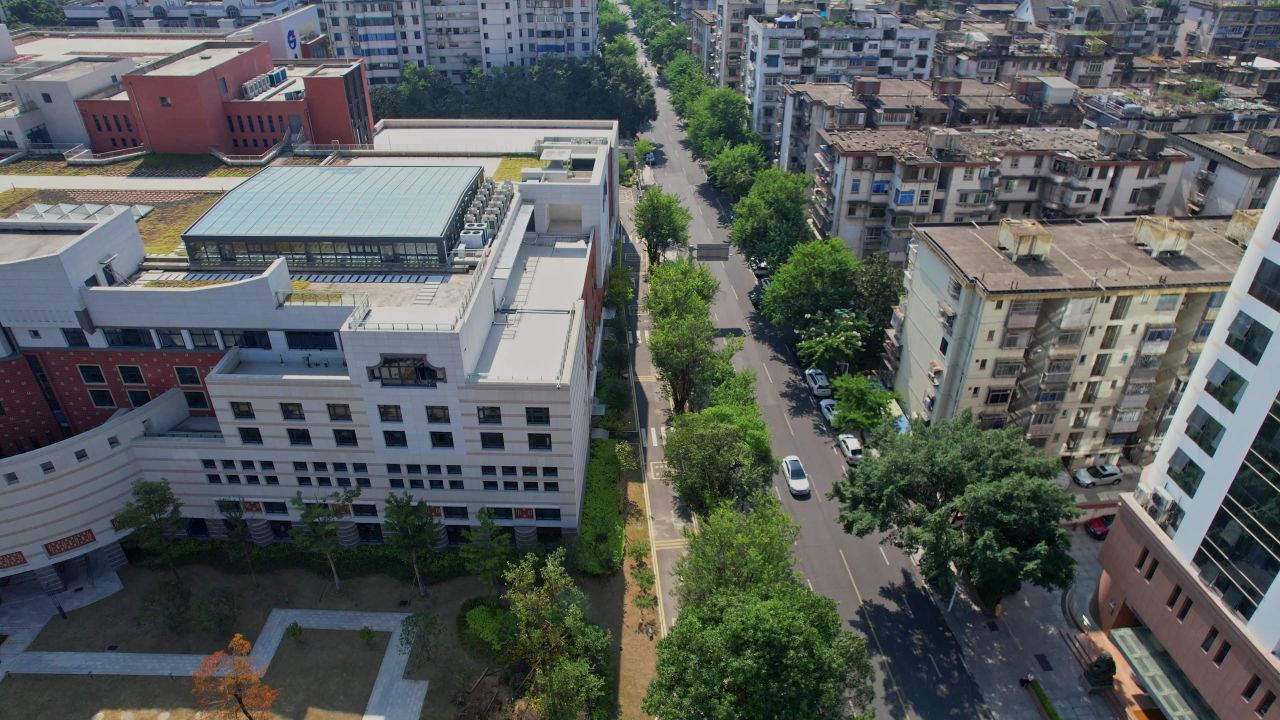 航拍福建省图书馆