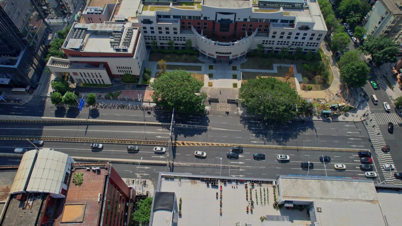 航拍福建省图书馆