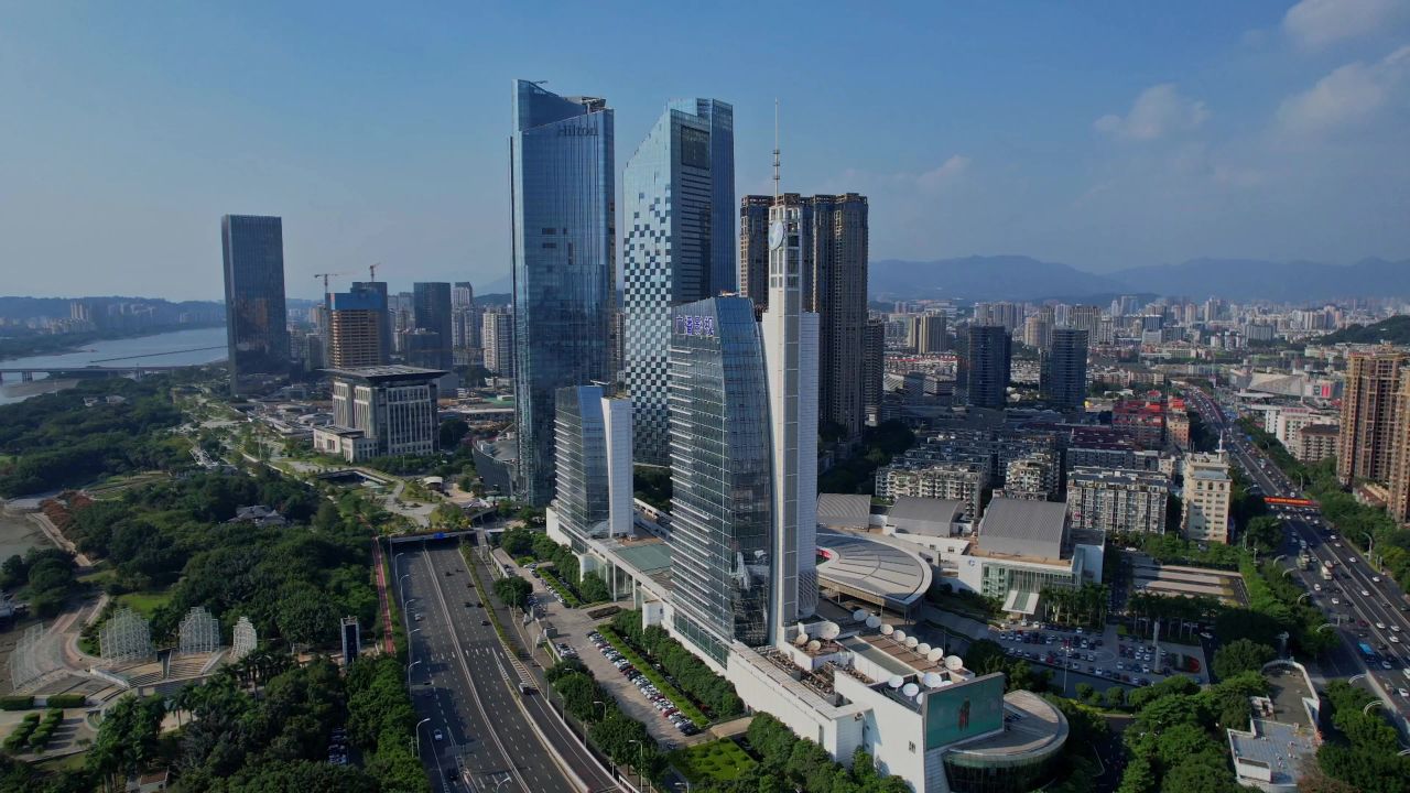 航拍福建广播电视中心