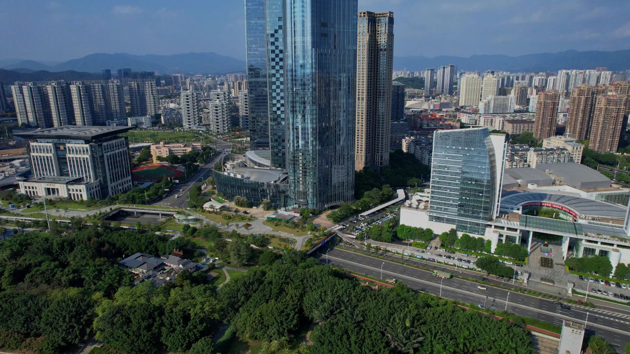 航拍福建广播电视中心
