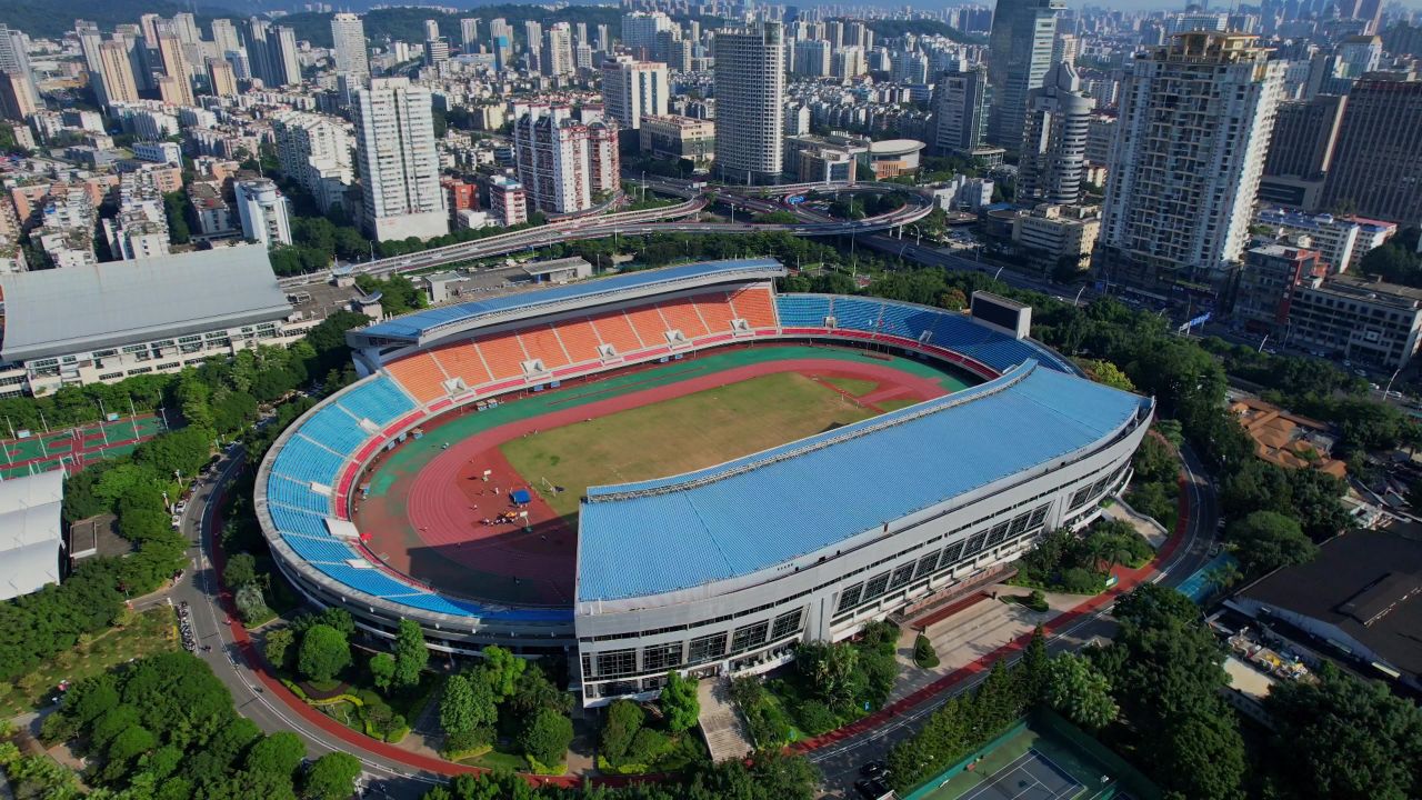 航拍福建奥林匹克体育中心