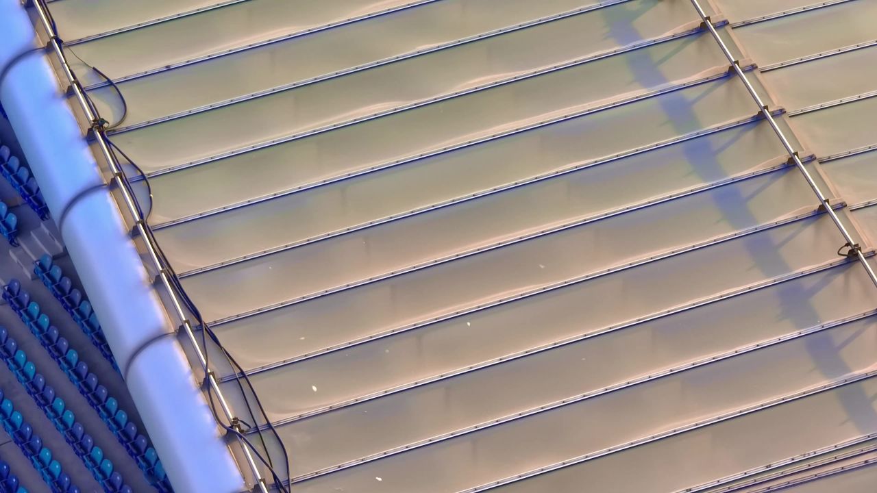 天津地标建筑奥林匹克中心航拍