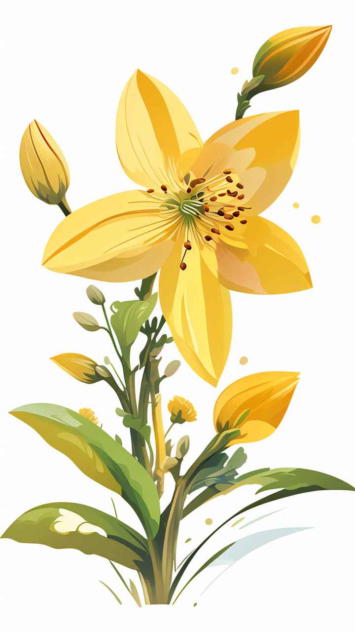 迎春花春季插画 3