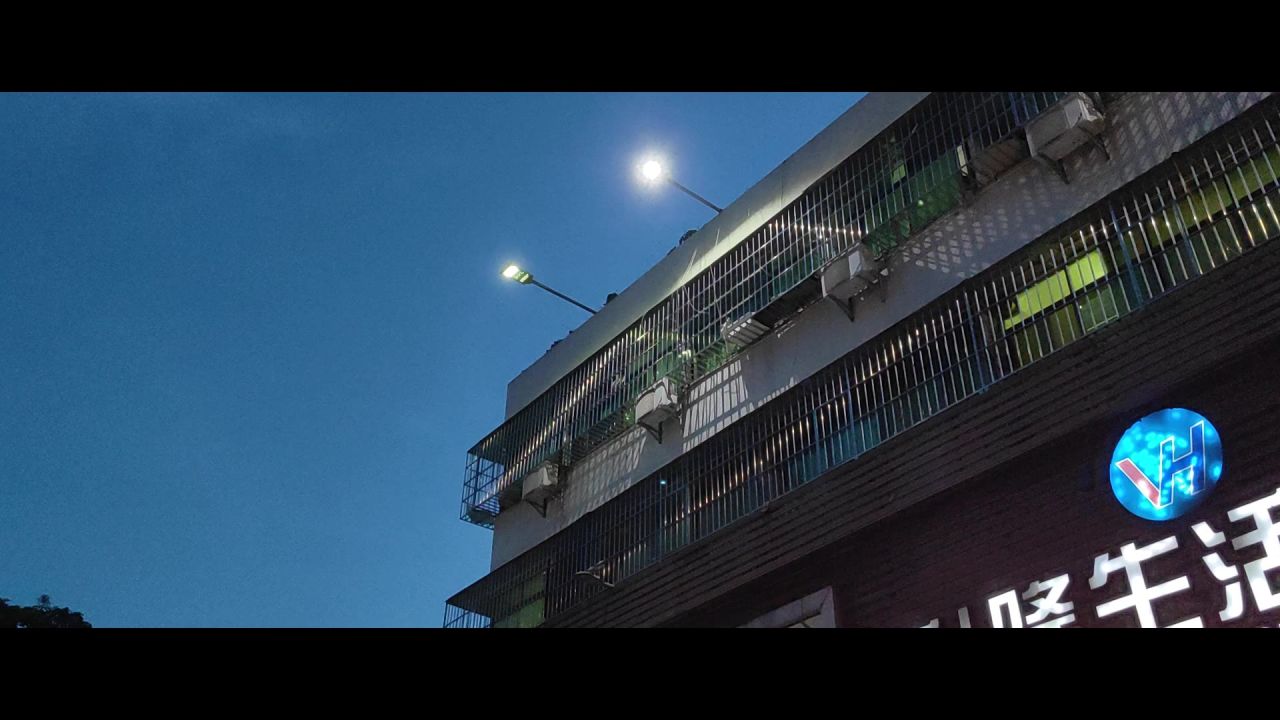 夜晚闪烁灯光空镜