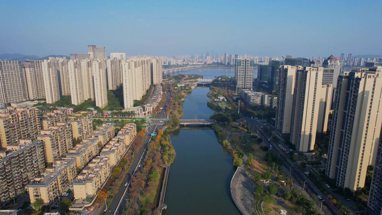 航拍福州高新区建筑景观 5