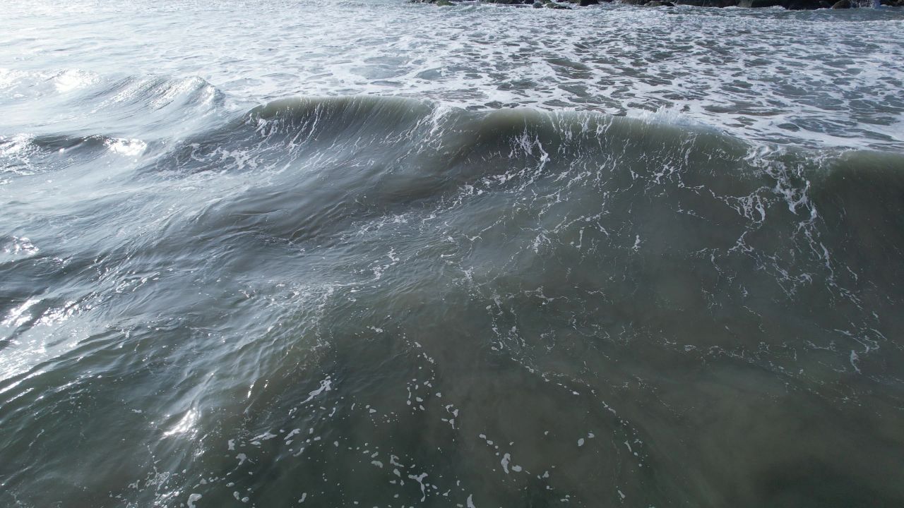 波涛汹涌的大海航拍 12