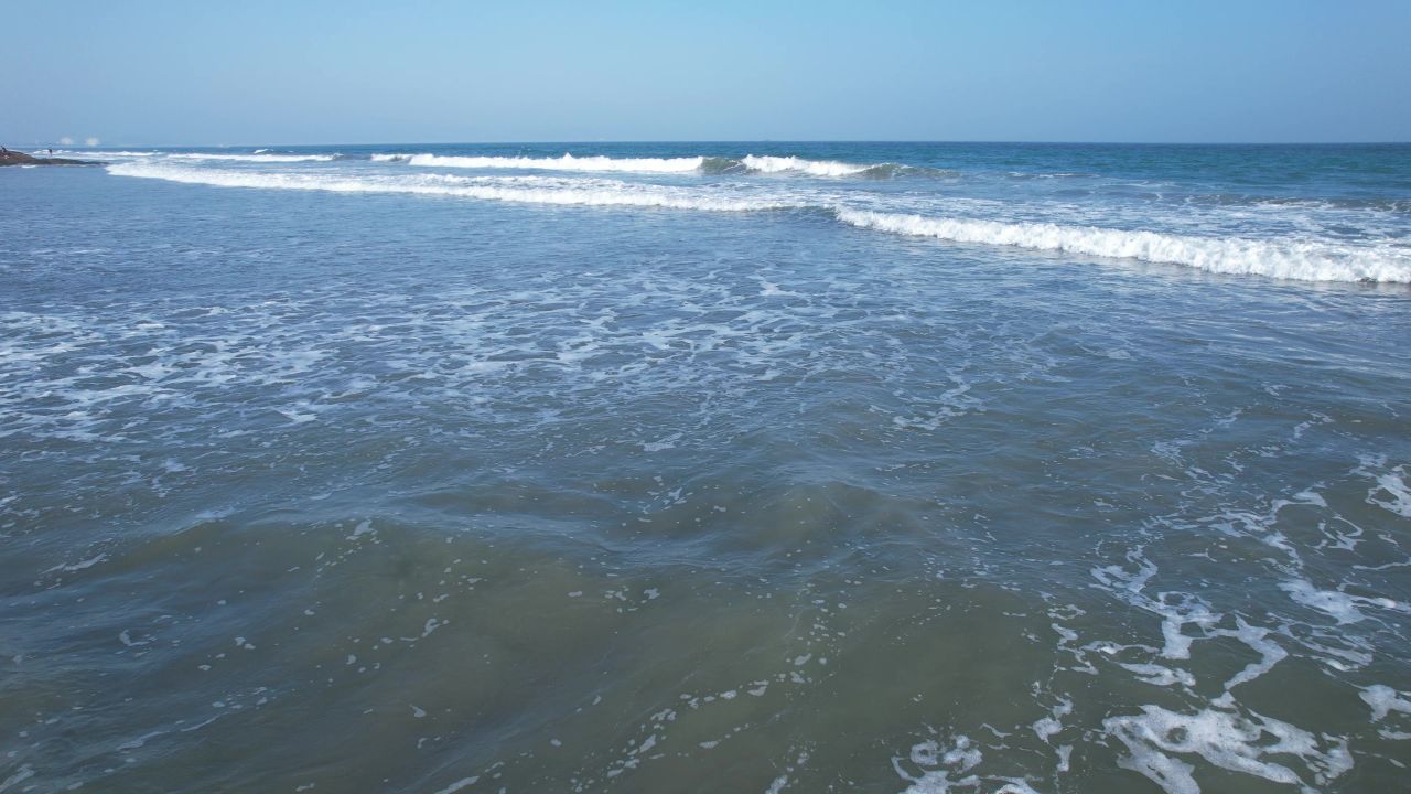 波涛汹涌的大海航拍 21