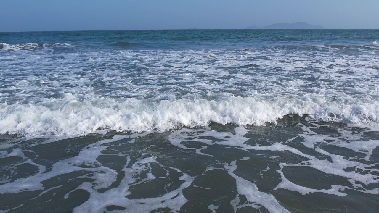 波涛汹涌的大海航拍 56
