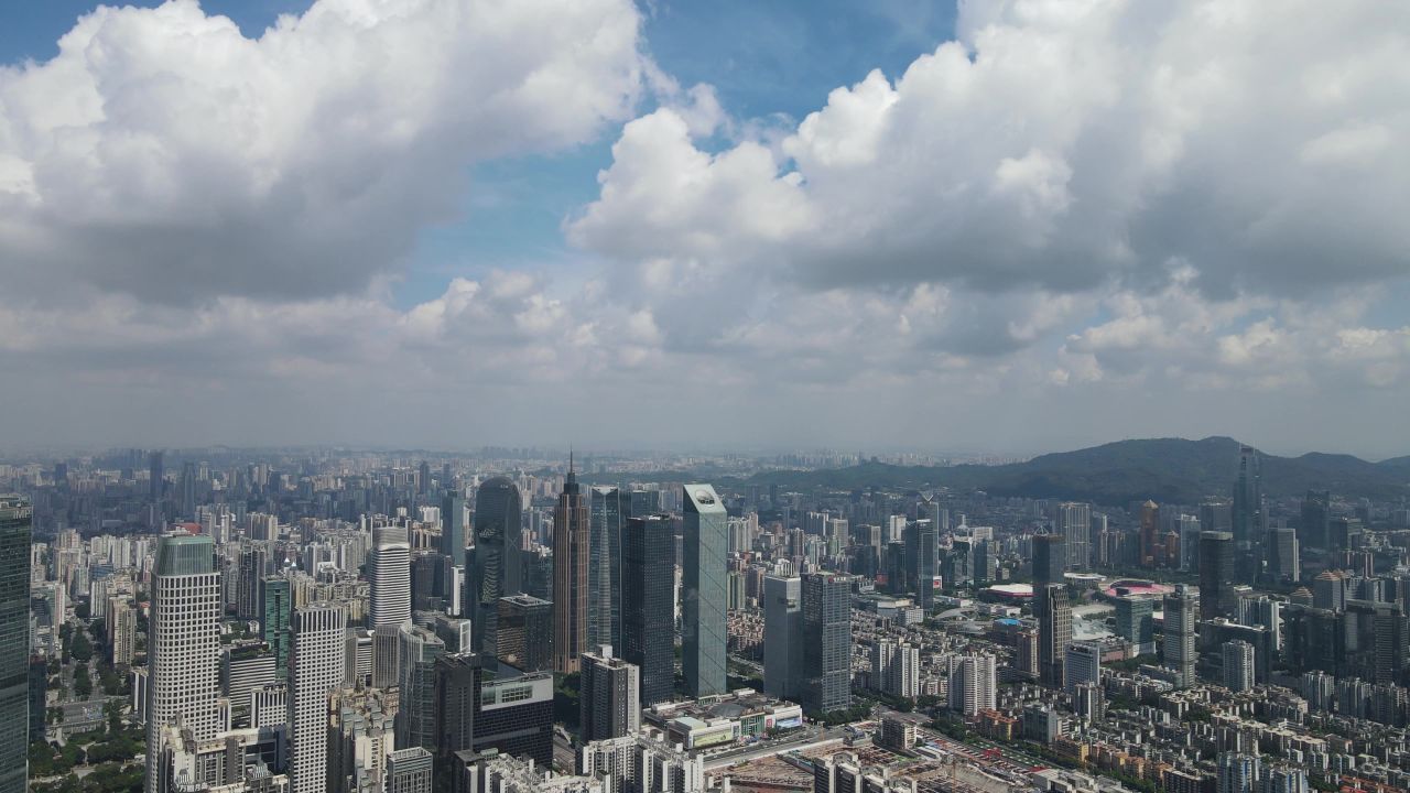 广州天河区远景航拍