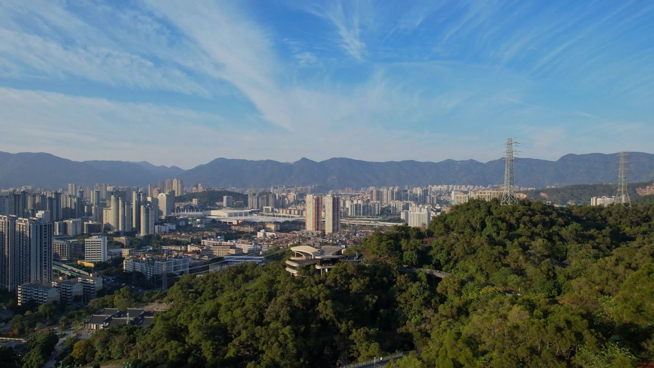 航拍福州金鸡山公园景观 7