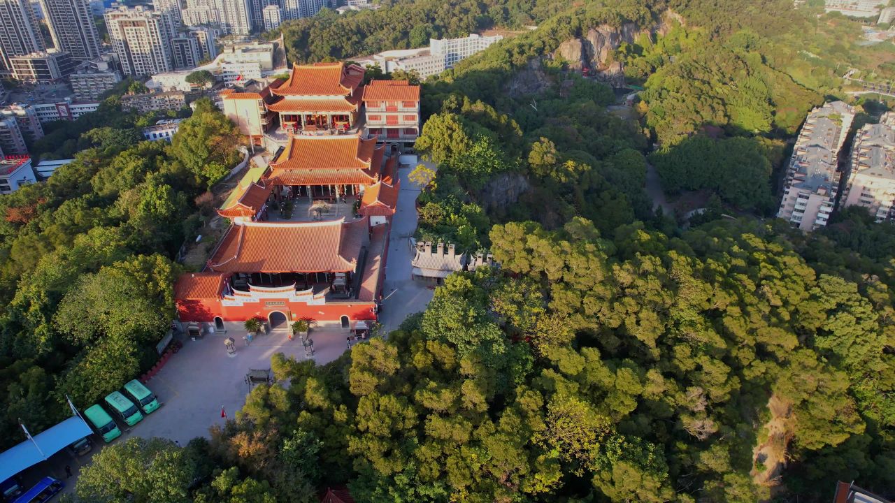 航拍福州照天君宫景观 5