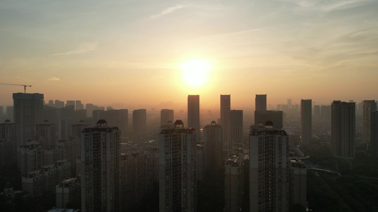 佛山清晨日出航拍 8