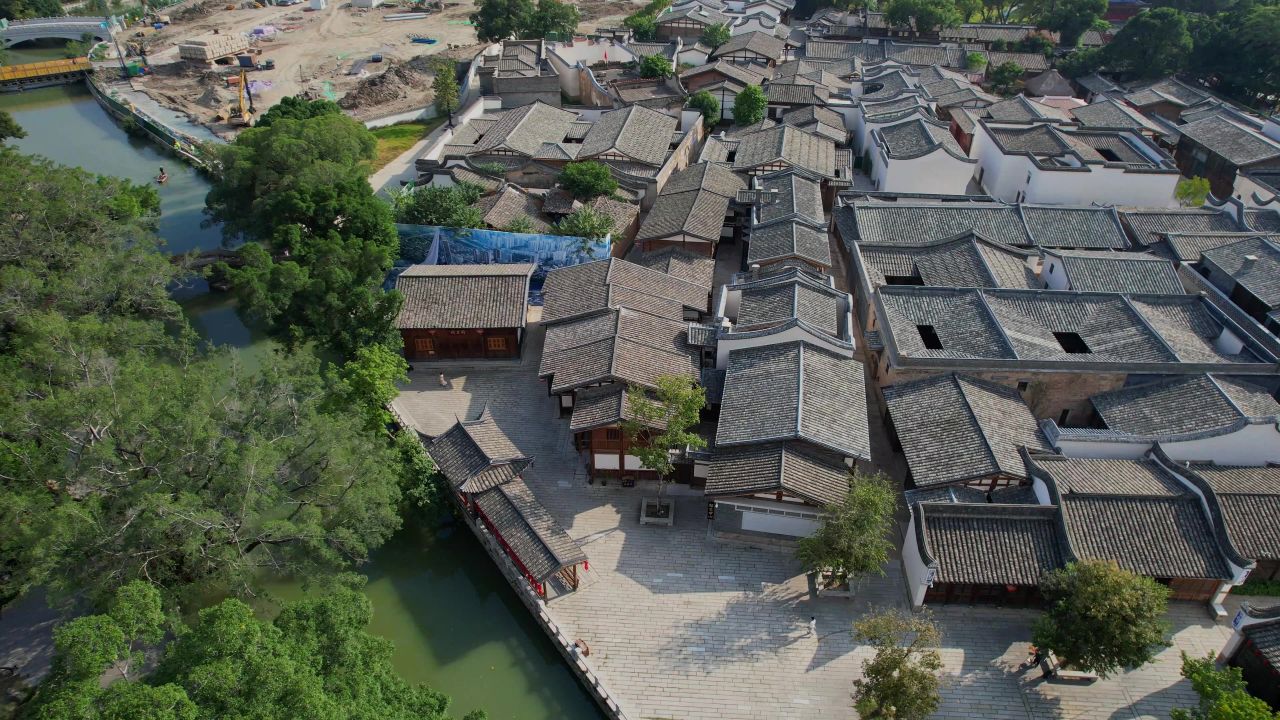 航拍福州南公河口文化街区 7