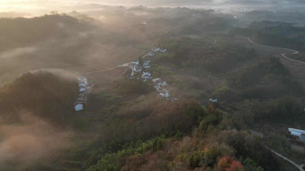 齐云山日出延时航拍
