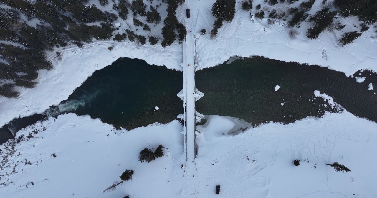DJI Mavic 3Pro实拍视频 × 冬季喀纳斯晨雾 4K航拍 2