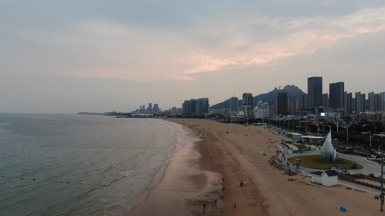 大海海洋沙滩海浪自然风光 