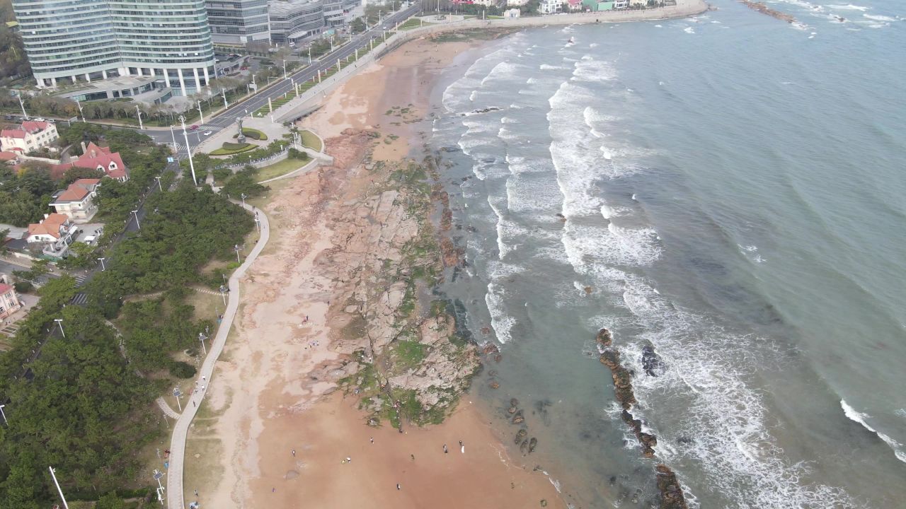 大海海洋沙滩海浪自然风光 