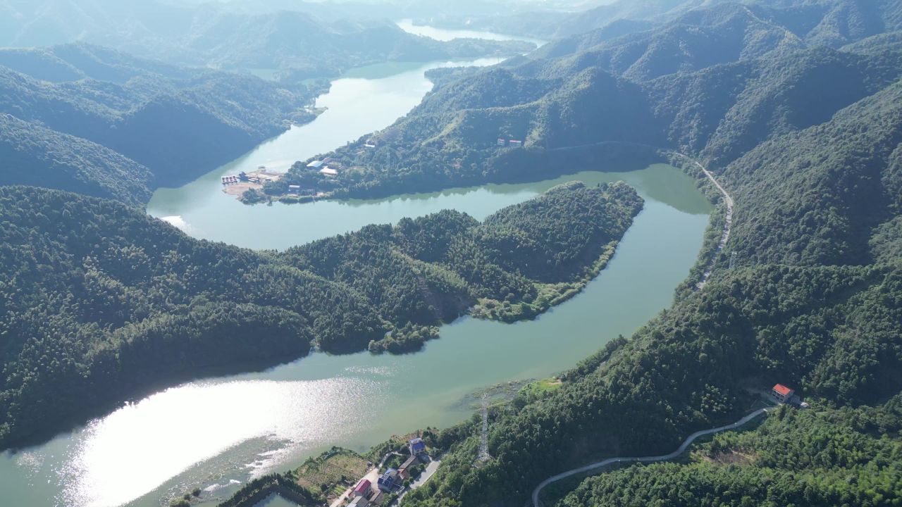 祖国青山绿水大好河山航拍 
