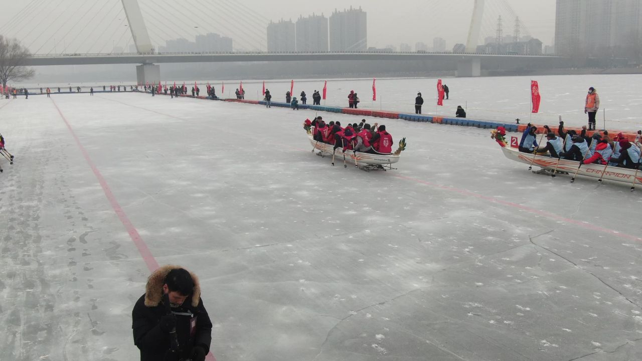 冰上竞技 冰龙舟 冰上运动
