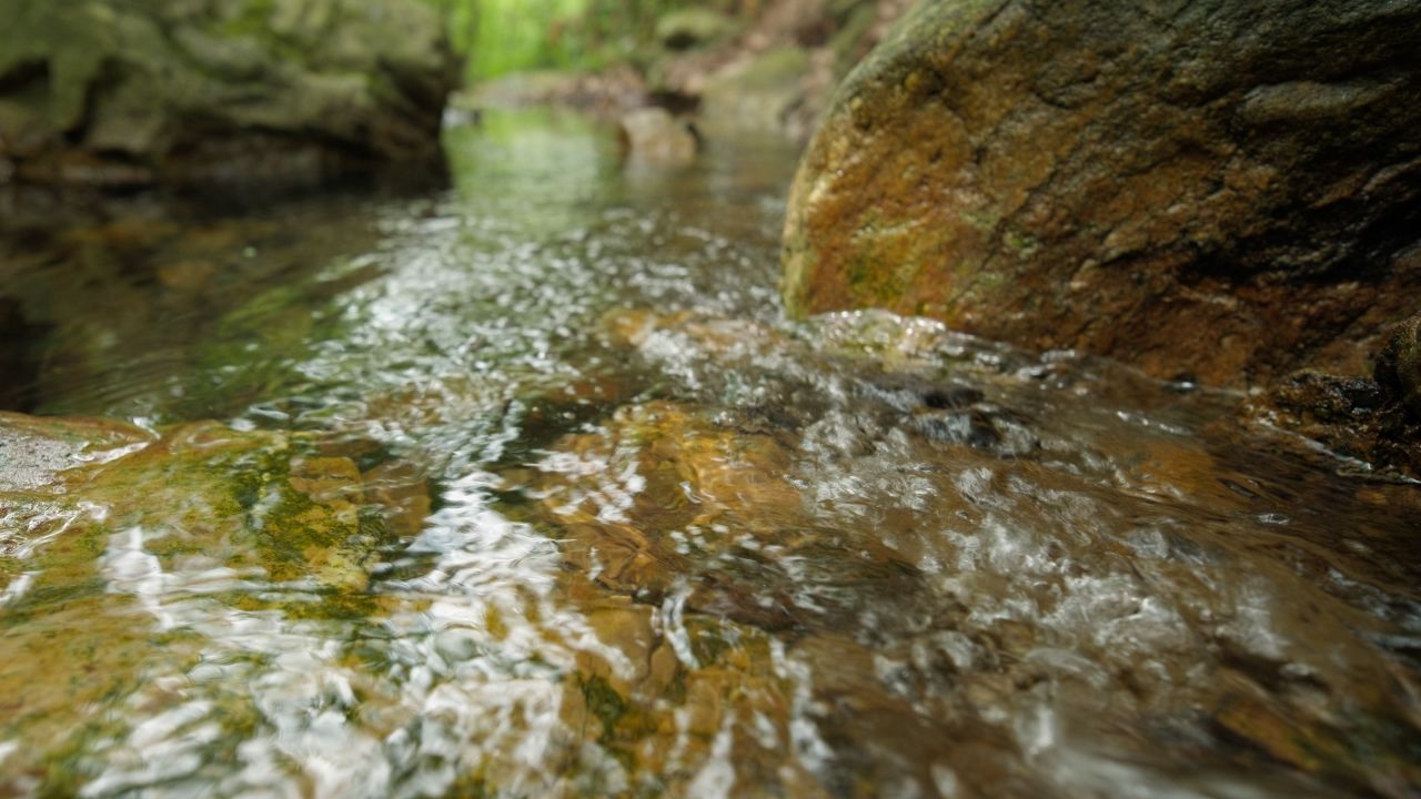 清澈山泉水温泉矿泉水小溪山涧 9