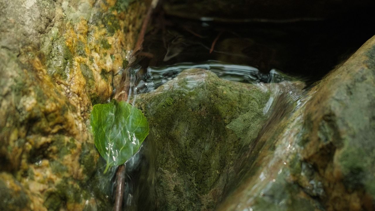 清澈山泉水温泉矿泉水小溪山涧 2