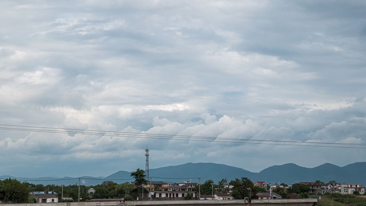 乌云密布云海翻腾暴风雨雷阵雨天气骤变 4