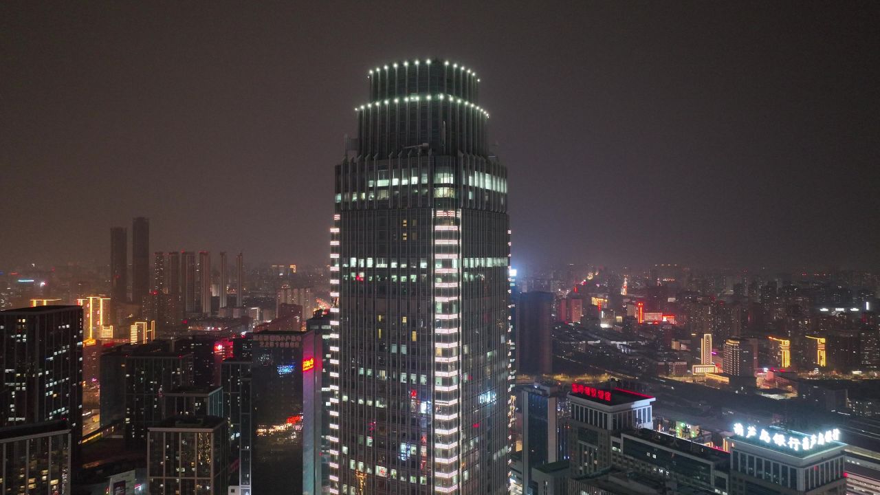 城市夜景宣传 城市楼宇景观